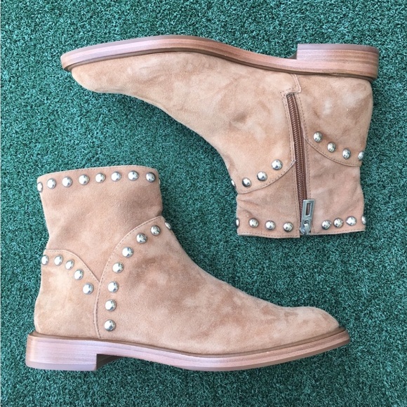 NWT Schutz Margot Boot Suede Hazel Brown 7 - Picture 2 of 11
